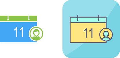 Unique Event Management Icon Design vector