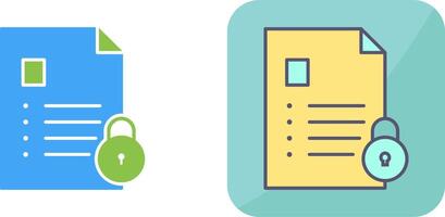 Unique Confidentiality Icon Design vector