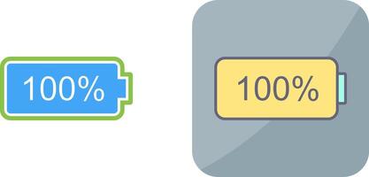 Unique Full Battery Icon Design vector