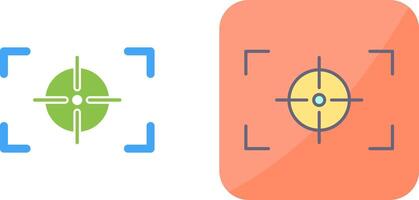 Unique Focus Horizontal Icon Design vector