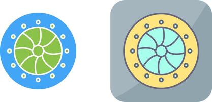 Unique Optical Diaphram Icon Design vector