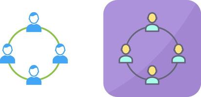 Unique Network Group Icon Design vector