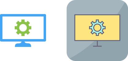 Unique Network Settings Icon Design vector