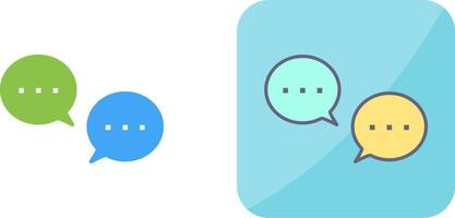 Unique Conversation Bubbles Icon Design vector