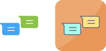 Unique Messages Icon Design vector