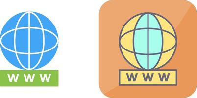 Unique World Wide Web Icon Design vector