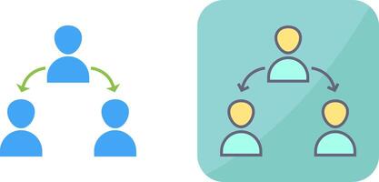 Unique Connected Users Icon Design vector