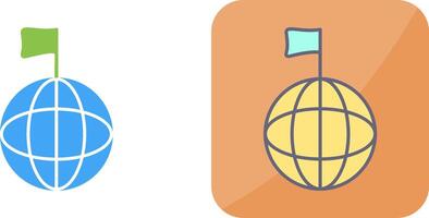 Unique Global Signals Icon Design vector