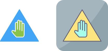 Unique Warning Icon Design vector