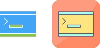Unique Console Icon Design vector