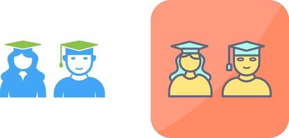 Unique Graduates Icon Design vector