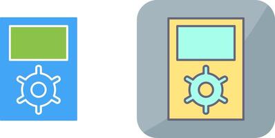 Unique Portfolio Management Icon Design vector