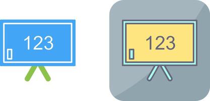 Unique Classroom Board Icon Design vector