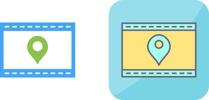 Unique Location Web Advertising Icon Design vector