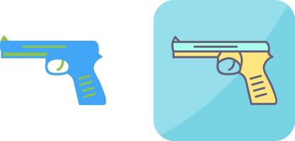 único pistola icono diseño vector