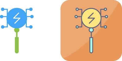 Unique Intelligent Search Icon Design vector