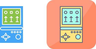 Unique Brick Game Icon Design vector