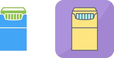 Unique Packet of Cigarettes Icon Design vector