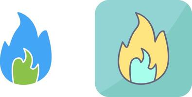 único fuego icono diseño vector