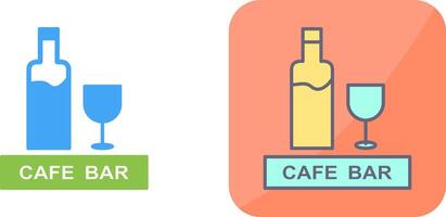 Unique Drinks Cafe Icon Design vector