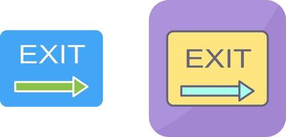 Unique Exit Icon Design vector