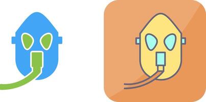 Unique Oxygen Mask Icon Design vector