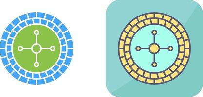 Roulette Icon Design vector