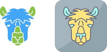 Alpaca Icon Design vector