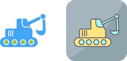 Escavator Icon Design vector