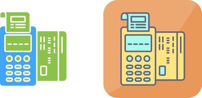 Pos Terminal Icon Design vector