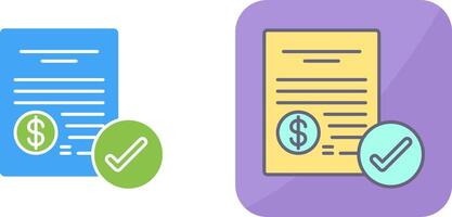 Paid Icon Design vector