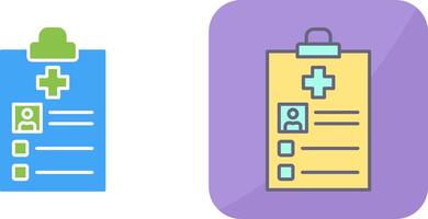 Medical Record Icon Design vector