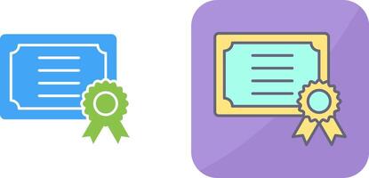 Certificate Icon Design vector