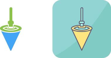 Plumb Bob Icon Design vector