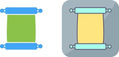 Scroll of Paper Icon Design vector