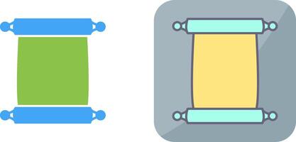 Scroll of Paper Icon Design vector