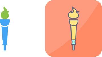 Museum Torch Icon Design vector