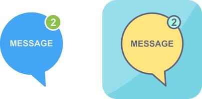 Message Bubbles Icon Design vector