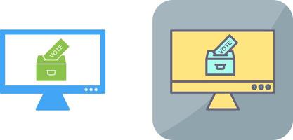 Online Vote Icon Design vector