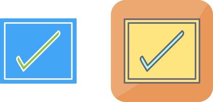 Checkbox Icon Design vector