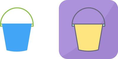 Water Bucket Icon Design vector