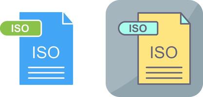 ISO Icon Design vector