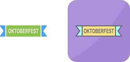 Oktoberfest Banner Icon Design vector