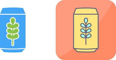 Beer Can Icon Design vector