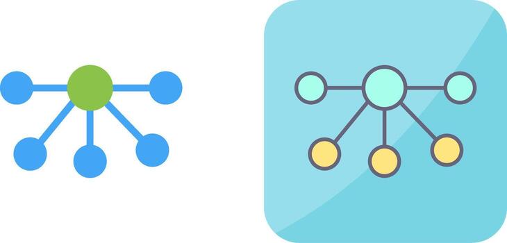 Nodes Icon Design vector