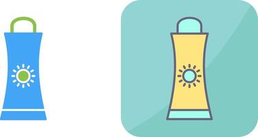 Sunblock Cream Icon Design vector