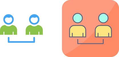 Connected Users Icon Design vector