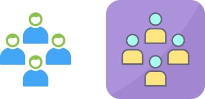 Network Group Icon Design vector