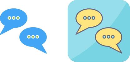 Conversation Bubbles Icon Design vector