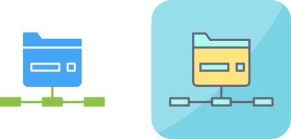 Network Folder Icon Design vector